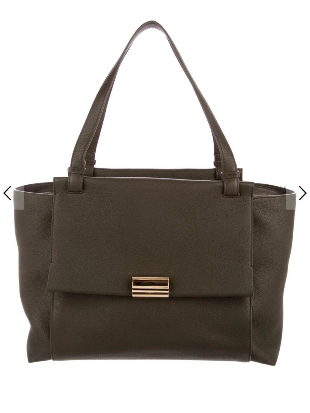 Salvatore ferragamo large bitter flap tote